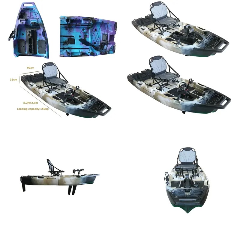 Fishing Kayak Pedal Drive - Kayak Modular de 8 pies con