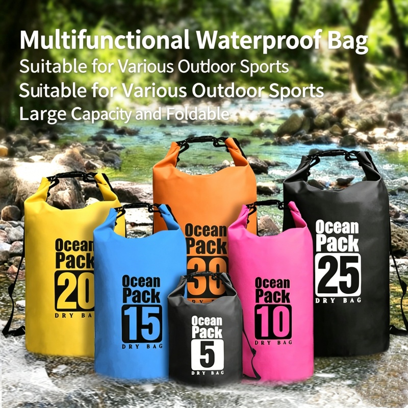 Fishing Kayak Storage Bag - Bolsa Impermeable para Natación 5L/10L/20L/30L, Bolsa