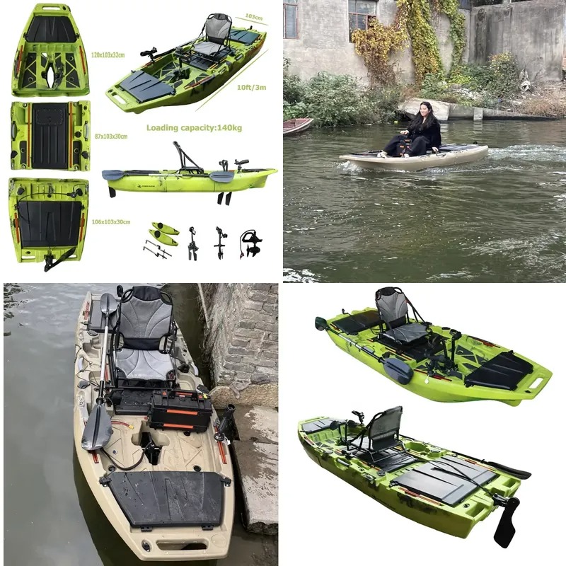 Fishing Kayak Pedal Drive - Kayak Modular de 10 pies con