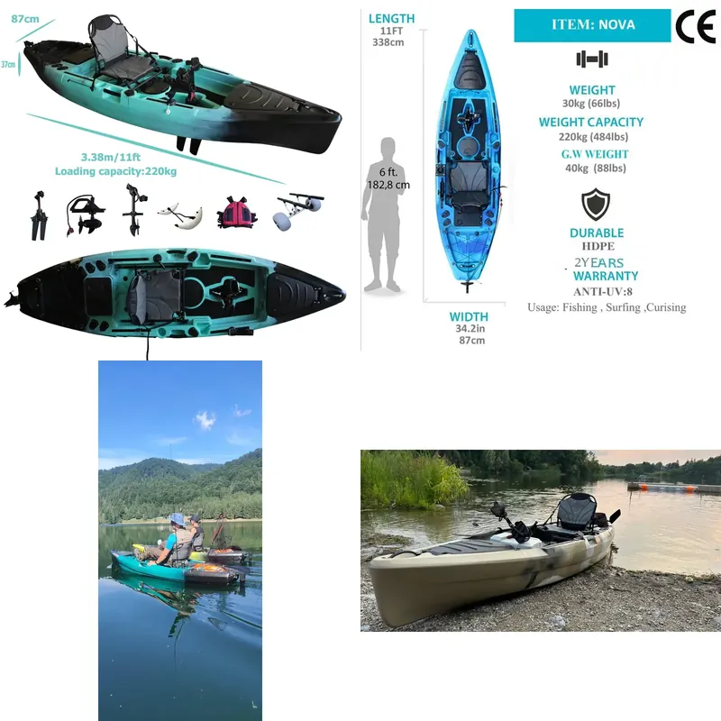 Kayak de Pesca con Pedales y A - Fishing Kayak Sit In reseña y precio
