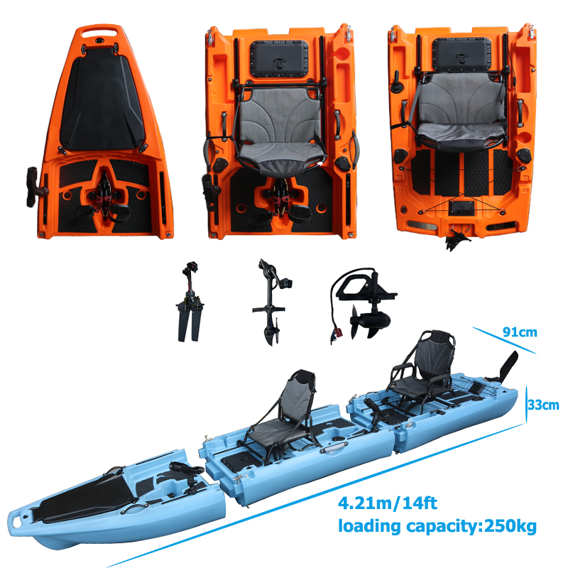 Kayak Desmontable de 14 Pies p - Fishing Kayak Sit On Top reseña y precio